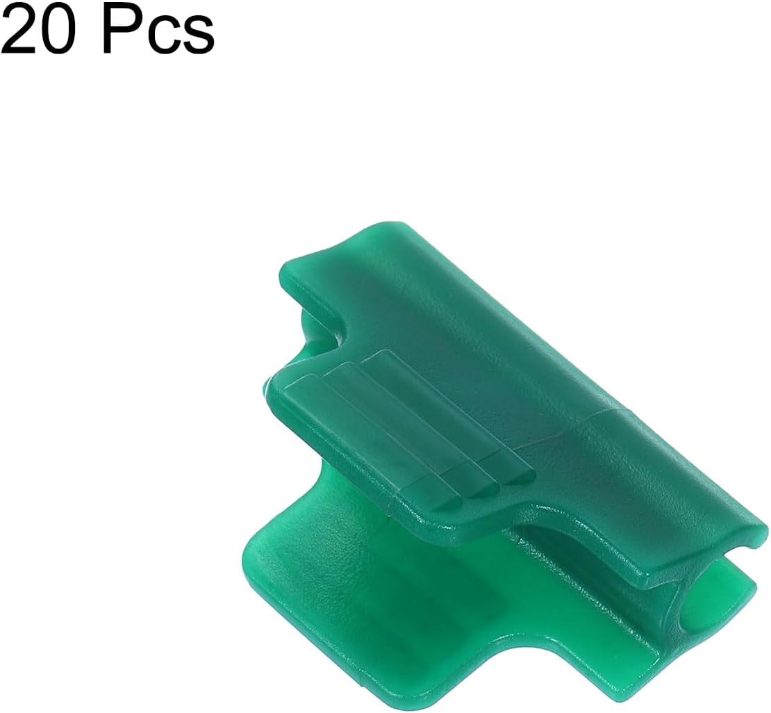uxcell Greenhouse Clamps for 5/16inch PVC Pipe, 20pcs Greenhouse Film Clamps Shading Net Rod Clip