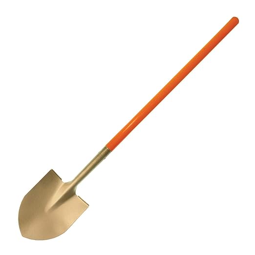 CS Unitec | Non-Sparking Round Shovel | 240 X 280 mm | Nupla Handle | Aluminum Bronze |