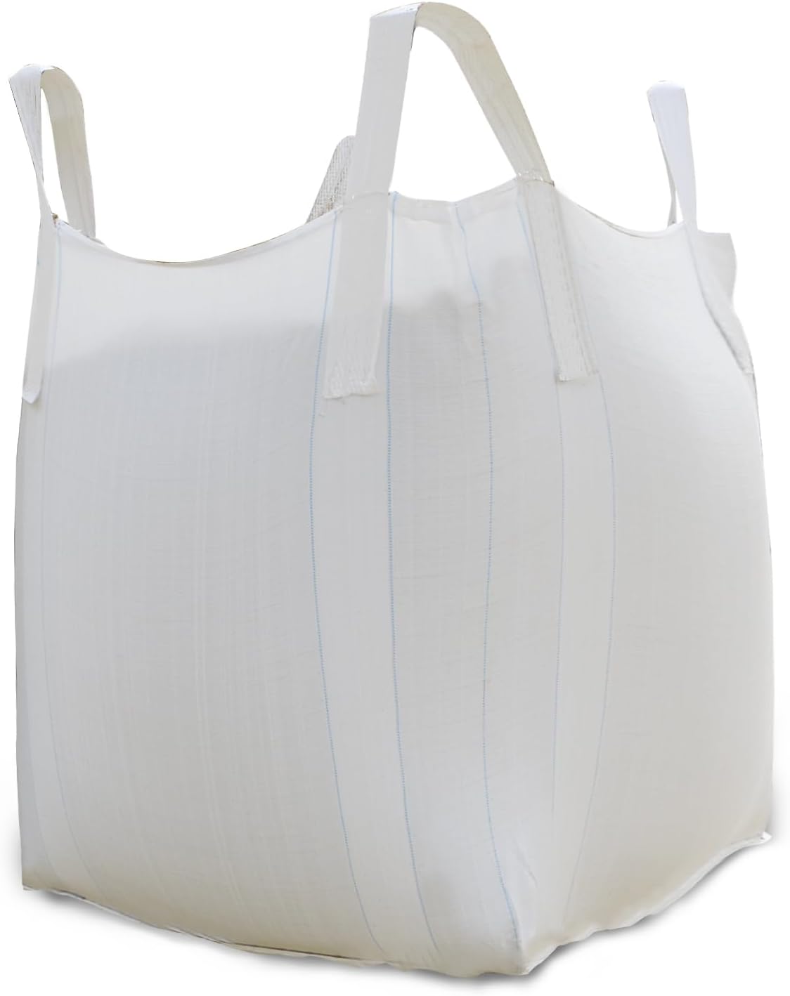 FIBC Bulk Bag - 2650 lbs Capacity, 39x39x39 inches, Polypropylene (PP), Open Top, White