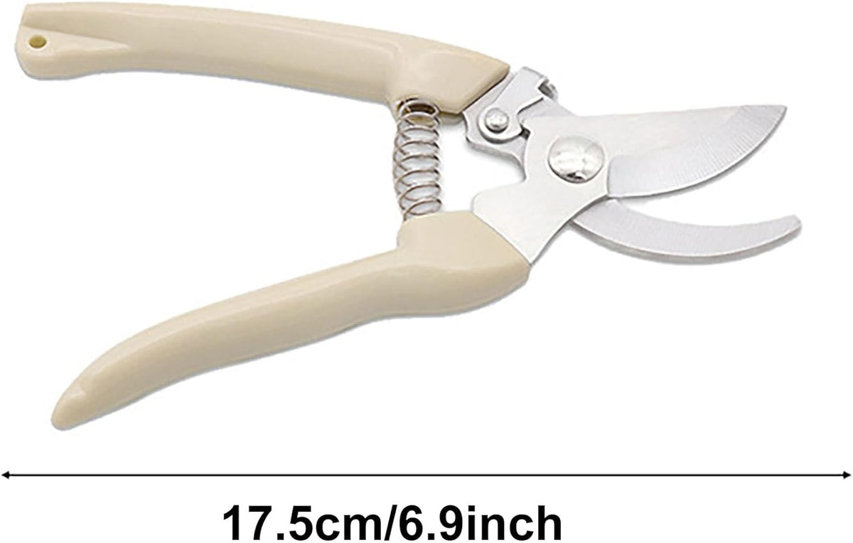 2PCS Garden Flower Shears Pruning Shears 6.9 inches Scissors Heavy Duty Plant Scissors for Cutting