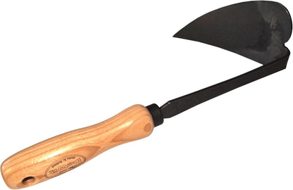 DeWit Korean Right Hand Hoe - Versatile Ho-Mi Garden Tool with Tempered Boron Steel Blade & Ash