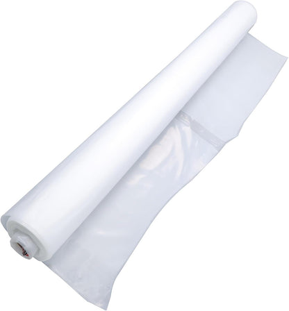 24 x 100FT Greenhouse Plastic Sheeting, 6 Mil Heavy Duty Clear Polyethylene Film, Covering for