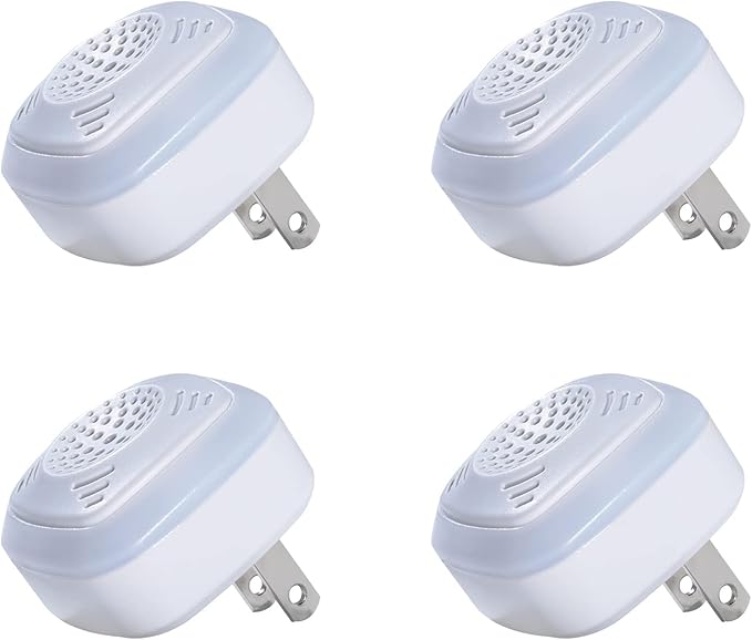 OWLTRA OW-5 Ultrasonic Rodent Repellers 4 Pack, Effectively Repel Rodents While 100% Silent & Safe