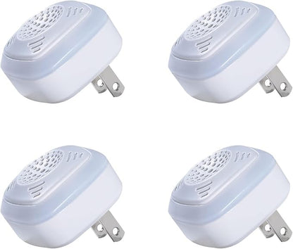 OWLTRA OW-5 Ultrasonic Rodent Repellers 4 Pack, Effectively Repel Rodents While 100% Silent & Safe