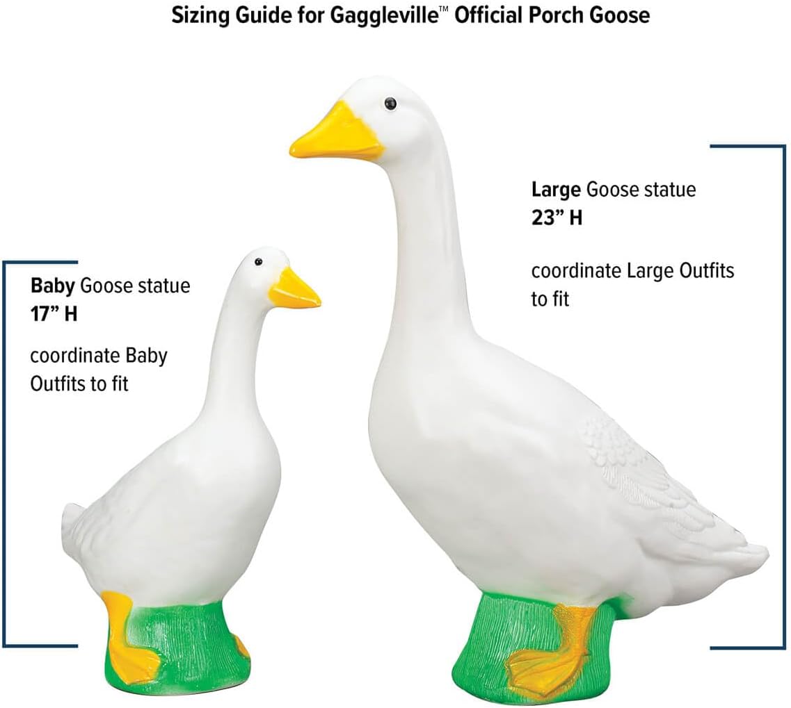 Fox Valley Traders Gaggleville Santa Baby Goose Outfit, Fits Baby 17" H Statue
