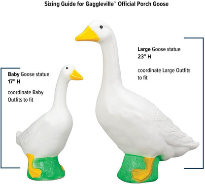Fox Valley Traders Gaggleville Santa Baby Goose Outfit, Fits Baby 17" H Statue