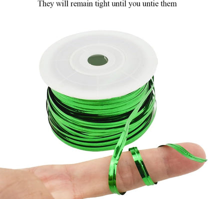 HAHIYO 100Yards/300Feet/91M Green Metal Twist Ties Bread Candy Coffee Bag Ties Plant Garden Twist