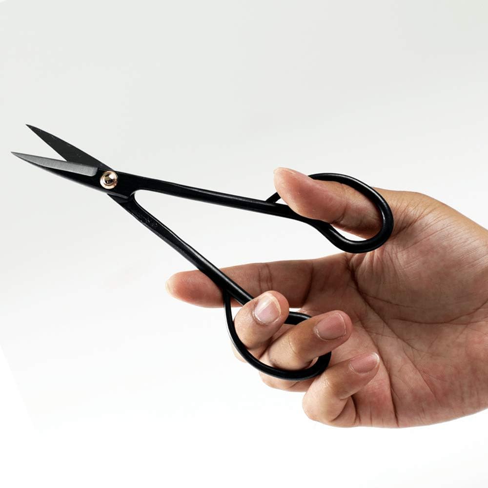 Wazakura Japanese Bonsai Tool Kit Made in Japan - Satsuki Scissors 7inch(180mm) + Concave Branch