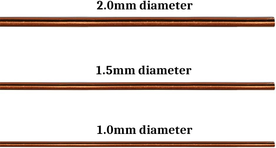 Quality Bronze Long Lasting Bonsai Training Wire Set of 3 Sizes - 1.0mm, 1.5mm, 2.0mm, Corrosion