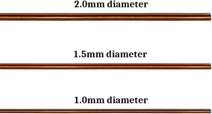 Quality Bronze Long Lasting Bonsai Training Wire Set of 3 Sizes - 1.0mm, 1.5mm, 2.0mm, Corrosion