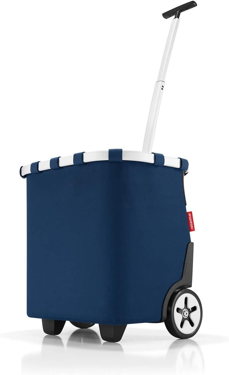 reisenthel carrycruiser Dark Blue - Portable Shopping Trolley with Sturdy Aluminum Frame, Shoulder