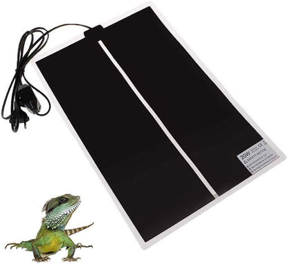 KABASI Reptile Heating Pad, 20W 16.5x11 inch Waterproof Reptile Heat Pad Under Tank Terrarium with