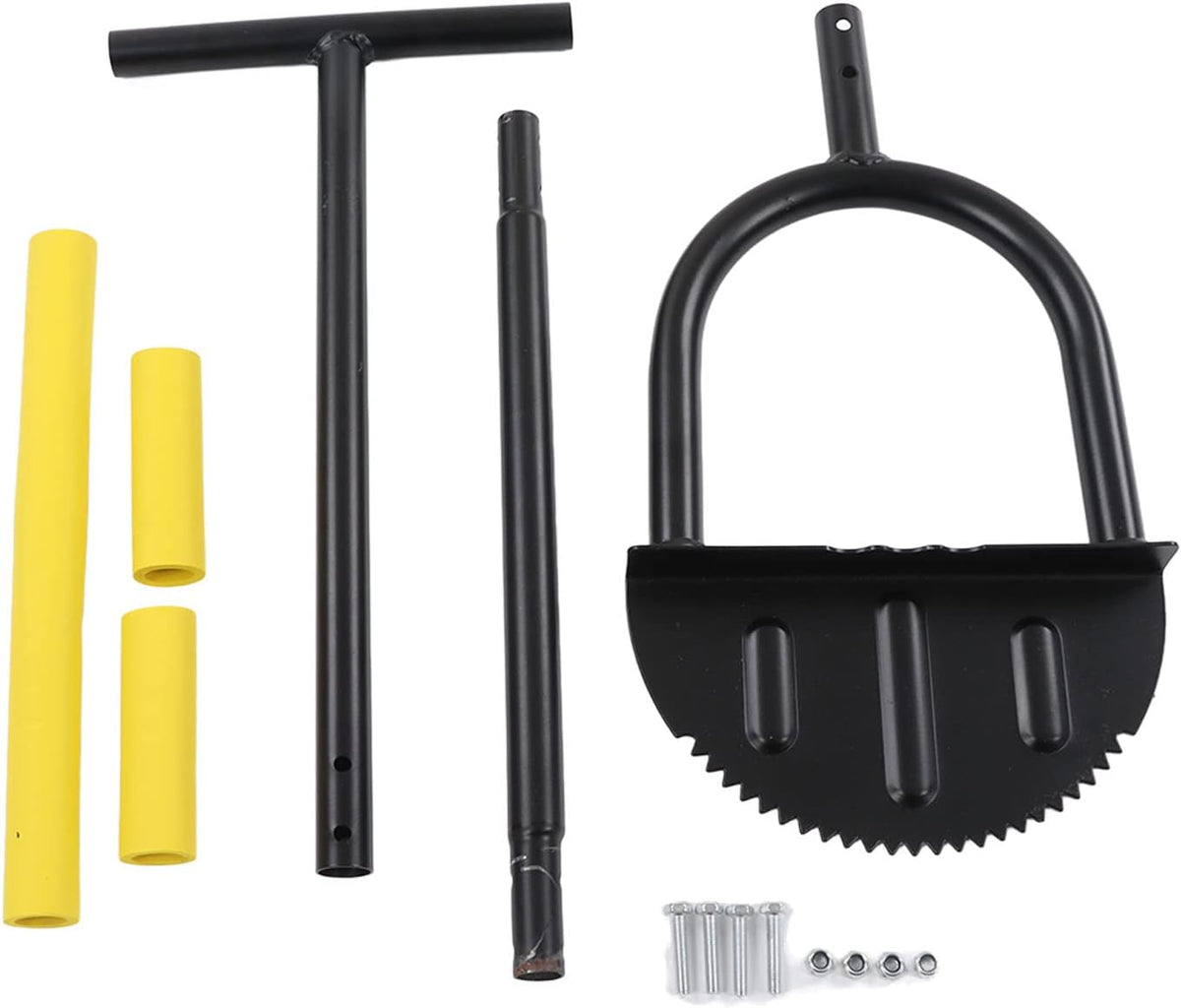 Manual Lawn Edger, Half Moon Saw Tooth Edger, Wide Pedal Garden Trimming Edging Tool for Sidewalk