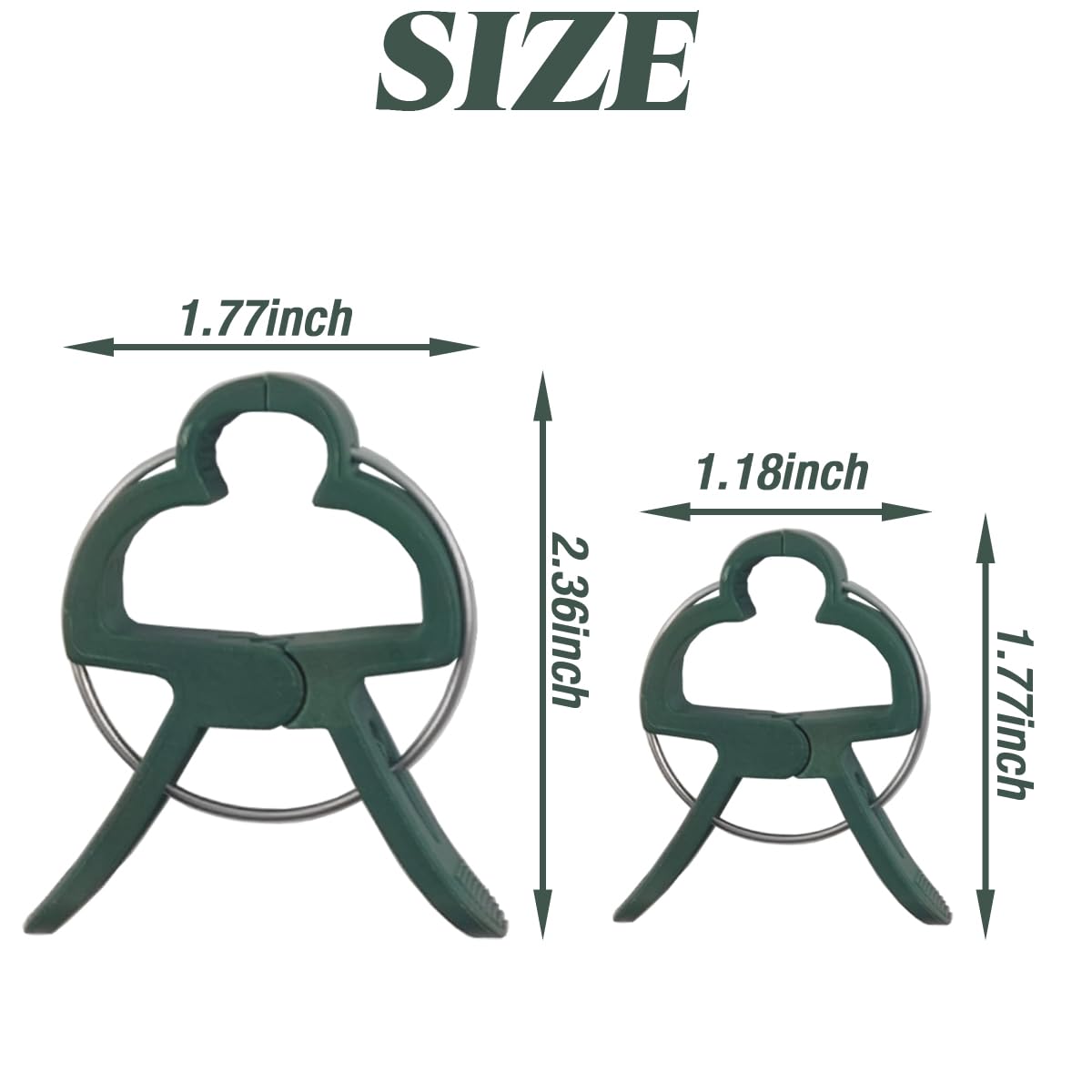 GXXMEI 80PCS Plant Clips 2 Sizes Adjusting Reusable Garden Plant Supports Clips for Supporting
