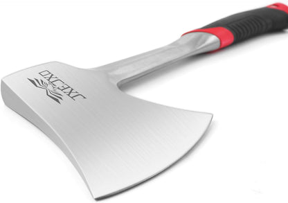 JXE JXO 14.4" Camping Hatchet with Full Tang Forged Construction & Ergonomic Shock Absorbing Grip