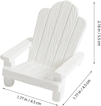 TOYANDONA 2pcs Beach Zen Garden Decor Mini Chair Sun Umbrella Sandbox Accessories Nautical