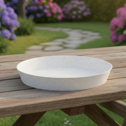 Austin Planter 18in (16.3in Base) White Granite Case of 2