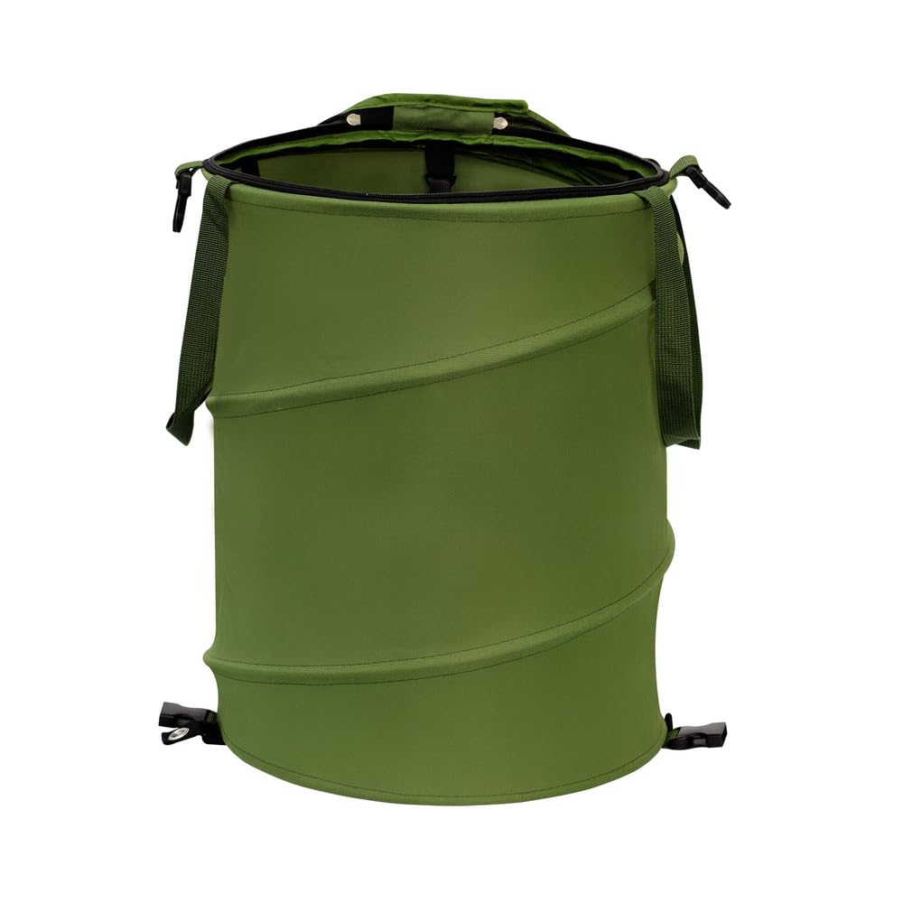 Collapsible Pop Up Trash Can, Outdoor Recycling Bin 13.8x15.8 in, 600D Oxford Cloth Yard Waste