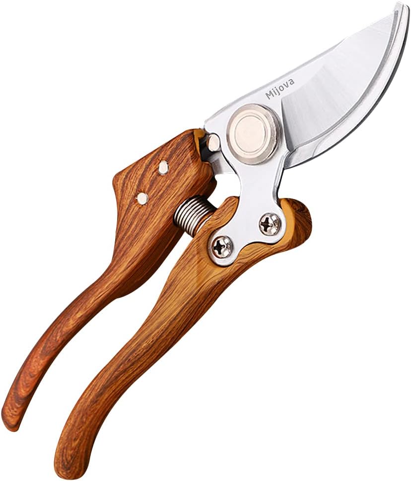 Garden Pruning Shears, Handheld Garden Shears for Heavy Duty, Ergonomic Gardening Tools for Pruning