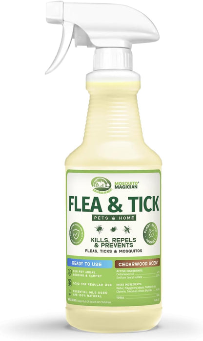 Mosquito Magician Indoor and Outdoor Spray - Use for Carpet, Furniture, Bedding, Couches & Pets
