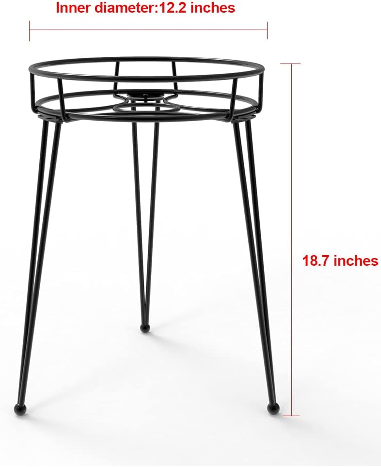 Midcentury Modern Metal Potted Plant Stand 18.7 inches Tall Flower Pot Holder Large Rustproof Iron