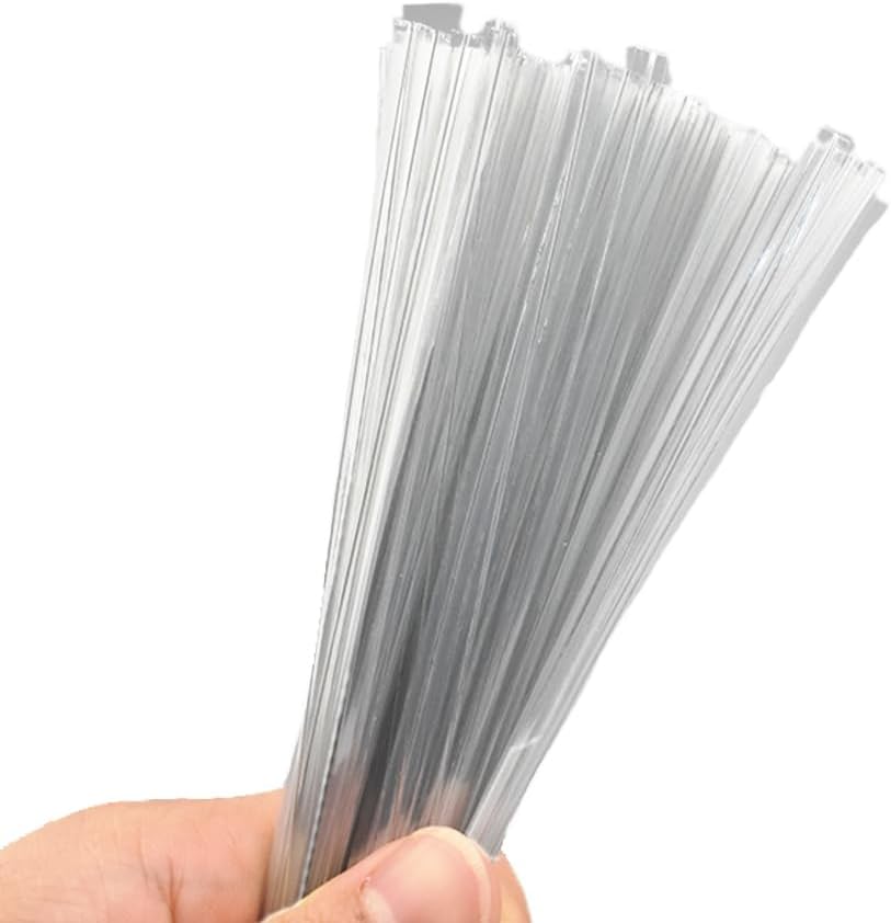 HAHIYO 300Pcs 4inches Cear Metal Twist Ties Bread Candy Coffee Bag Ties Plant Garden Twist Ties for