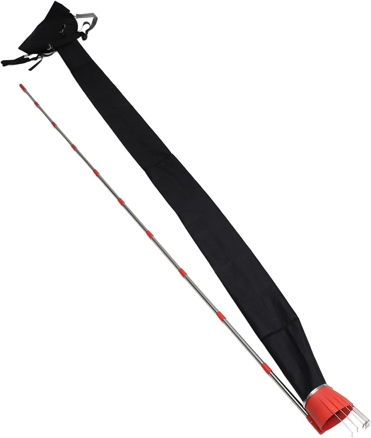lyrlody Fruit Picker Pole Tool with Basket Telescoping Long Handle, 13FT Adjustable Orange Picker