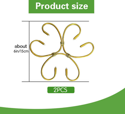2PCS 6" Plant Stem Support,Stabilizer Grapple Holder for Monstera and Climbing Plants,Reusable