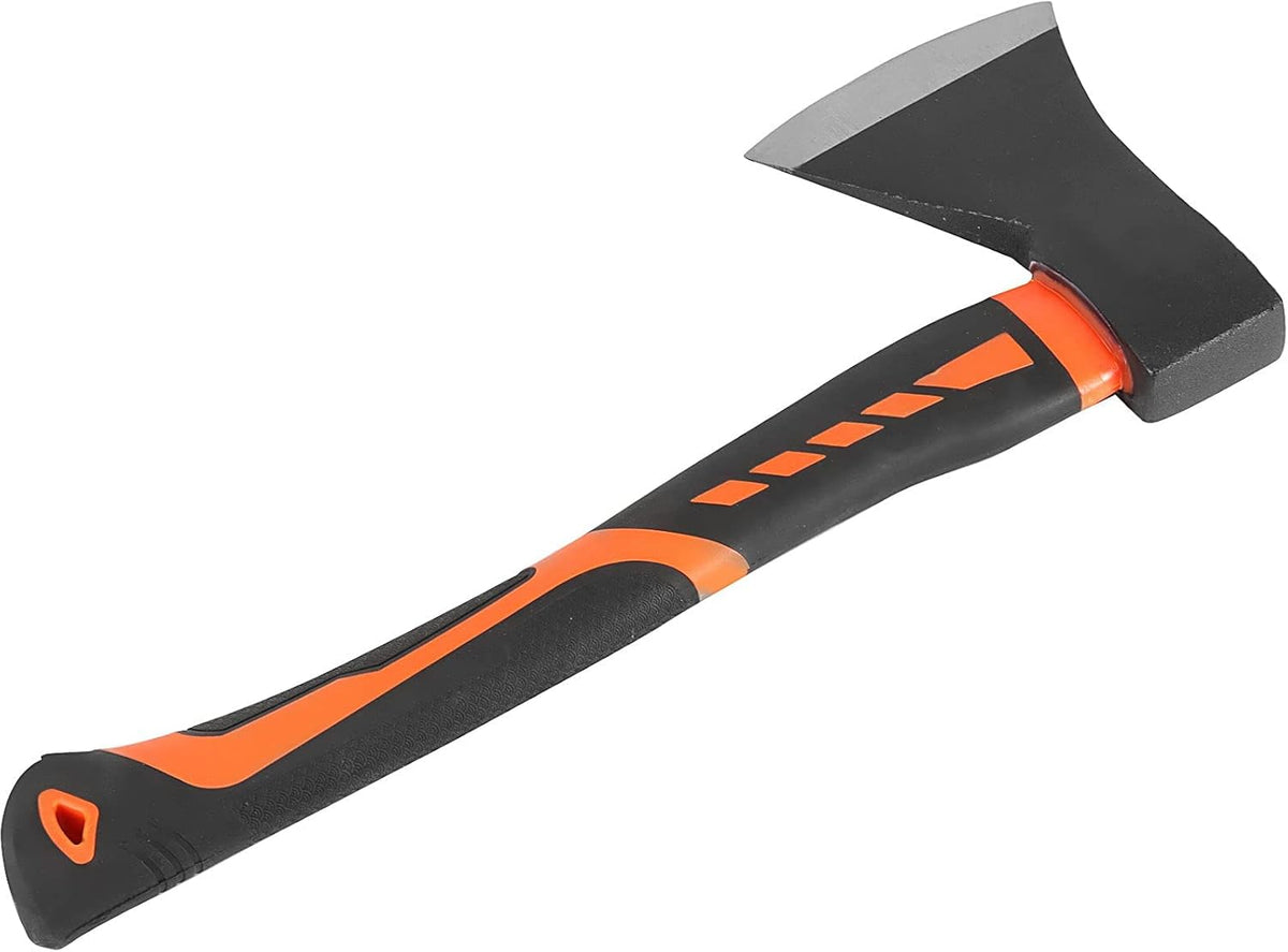 HOIGON 2 Pack 15 Inch Chopping Axe, Camping Hatchet with Fiberglass Shock-Absorbing Handle, Camp