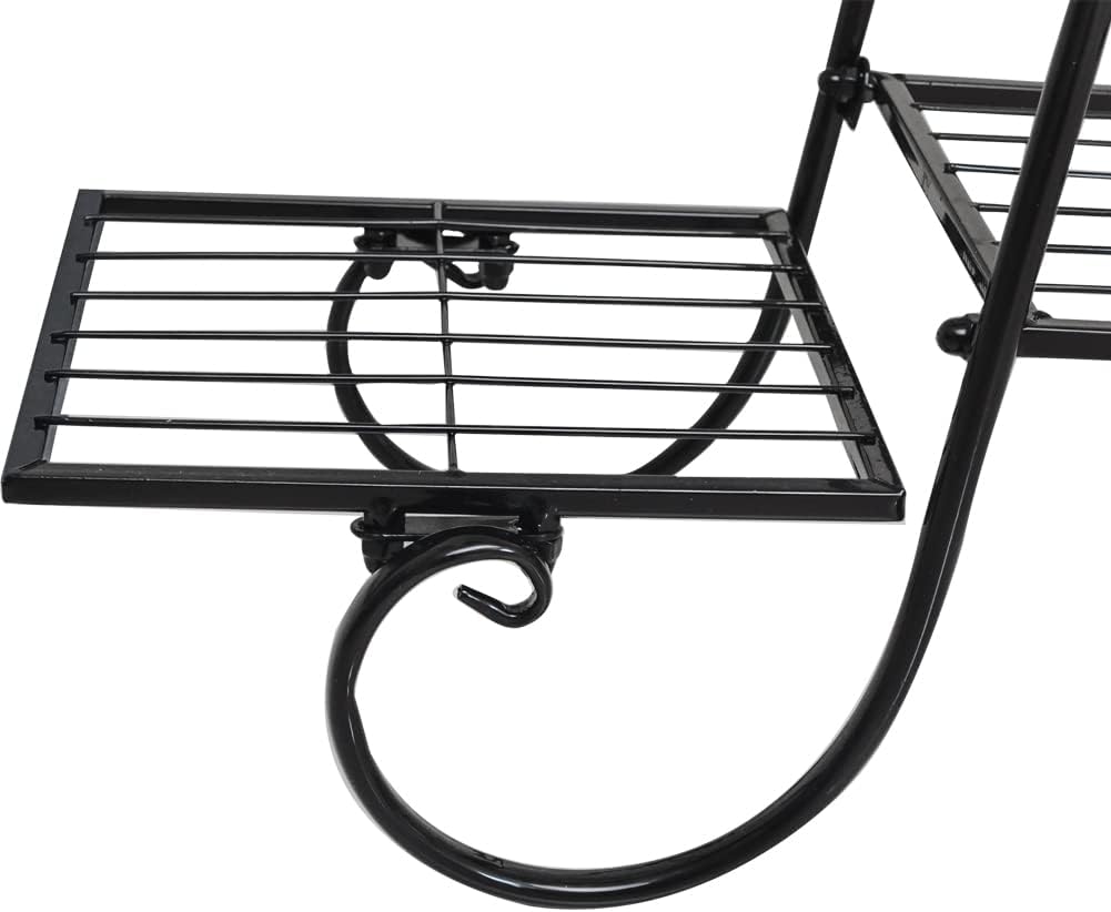 6 Tier Plant Stand Metal Flower Shelves Plant Display Stand Indoor Outdoor Patio Plant Rack Flower
