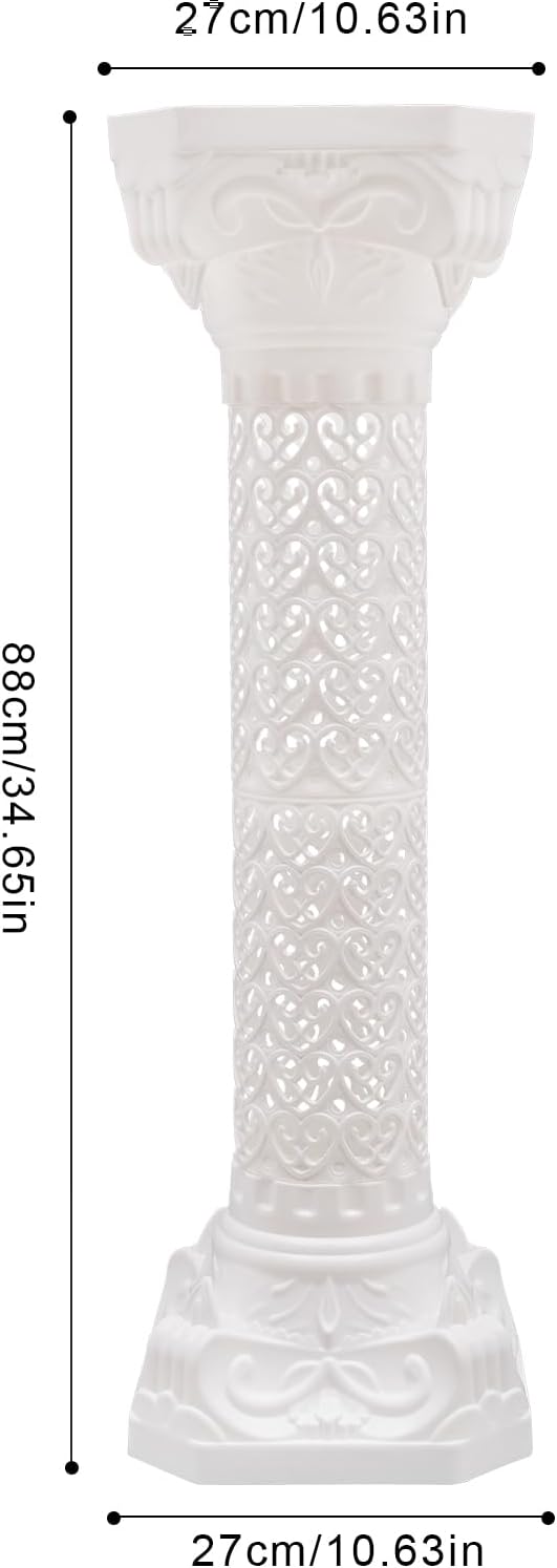 Roman Columns Wedding Column Stand Roman Pillar Plant Stand Plastic Greek Column Statue Pedestal