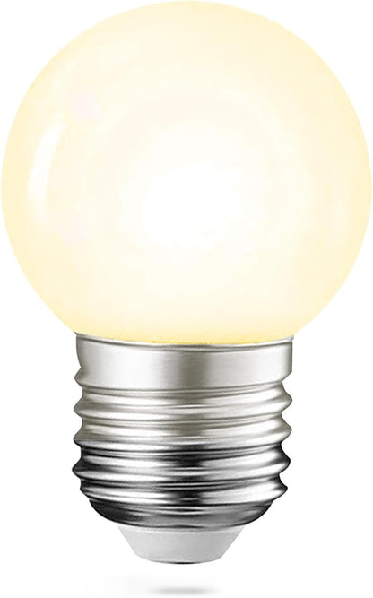 Full Spectrum Light Bulb, LED Light Bulb G45 Small Lightbulbs E26 White 5W Eq 40W Sunlight Night