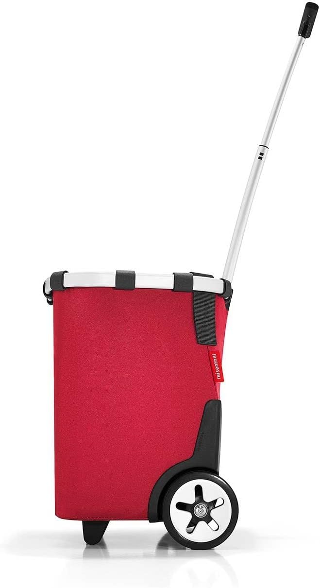 reisenthel carrycruiser red – Portable Shopping Trolley with Sturdy Aluminum Frame, Shoulder Strap
