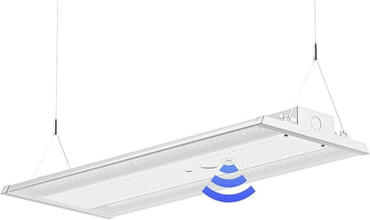 LED Linear High Bay Light 1-Pack, 300W 45000LM 0-10V Dimmable 5000K Daylight, Adjustable High Bay