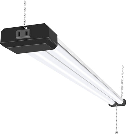hykolity 1 Pack 4FT Linkable LED Shop Light for Garage, 6500lm, 4FT 60W Utility Light Fixture
