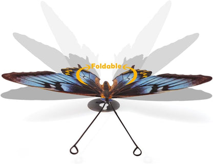 Metal Butterfly Wall Decor - 5 Pack Lifelike Butterflies Wall Art Sculpture Hanging Decorations for