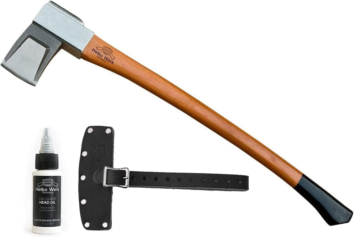 1844 Helko Werk Germany Axe Collection - 5 Vario Axes Set - Heavy Log Splitter, Heavy Universal