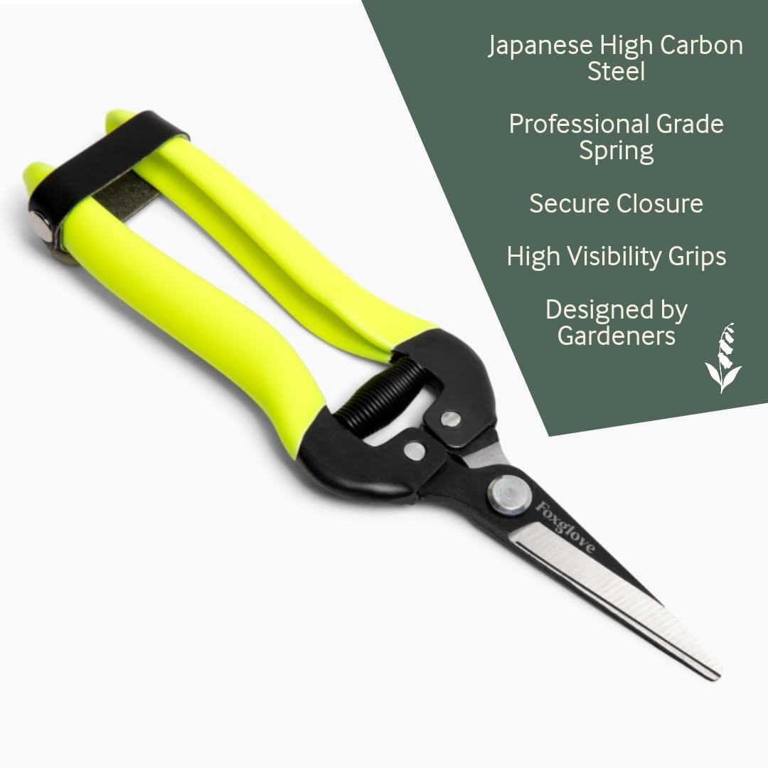 Foxglove Garden Scissors – Professional Pruning Shears for Gardening, Ultra-Sharp Garden Shears