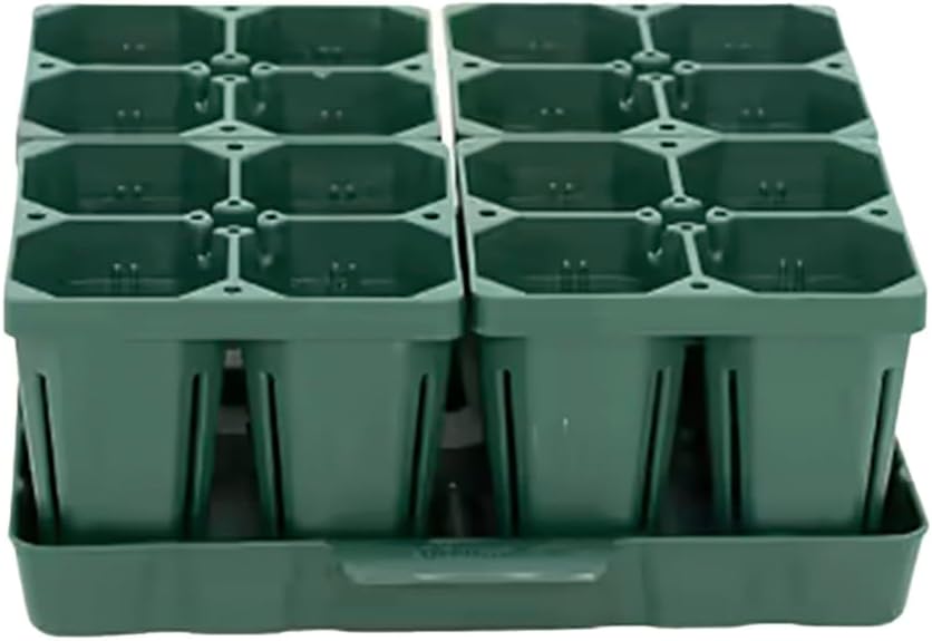 Vego garden Seedling Suite Products, 4 Pack Jumbo Seedling Trays with 10" x 10" Bottom Watering