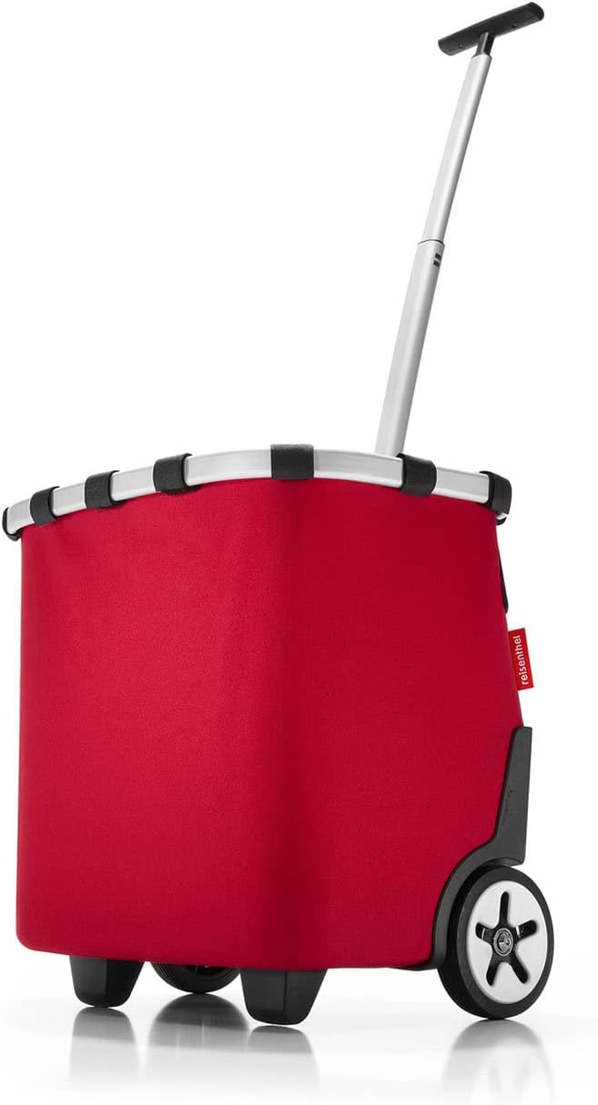 reisenthel carrycruiser red – Portable Shopping Trolley with Sturdy Aluminum Frame, Shoulder Strap