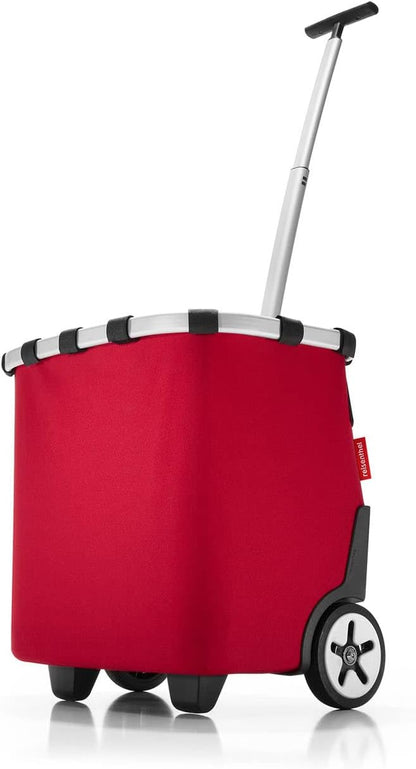reisenthel carrycruiser red – Portable Shopping Trolley with Sturdy Aluminum Frame, Shoulder Strap
