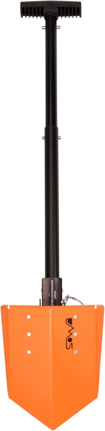 DMOS Delta Shovel - Collapsible Heavy-Duty Steel Folding Shovel for Camping, Overlanding, Survival