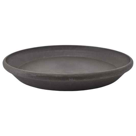 PSW Pot Collection AP35DC 14-inch Plastic/Stone/Wood Composite Plant Saucer Drip Tray – No Drainage