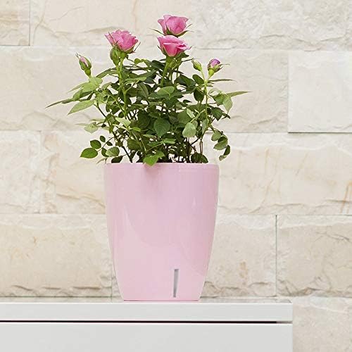 Santino 5.5 Inch ORCHIDEA Self Watering Pots for Orchids in Lilac - Decorative Wicking Planter with