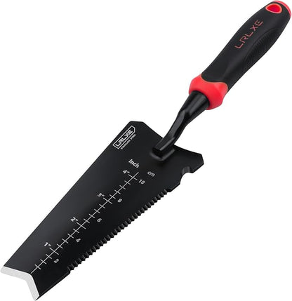 Gardening Shovel Tool, LRLXE Heavy Duty Stainless Steel Garden Transplant Shovel, Root Cutter
