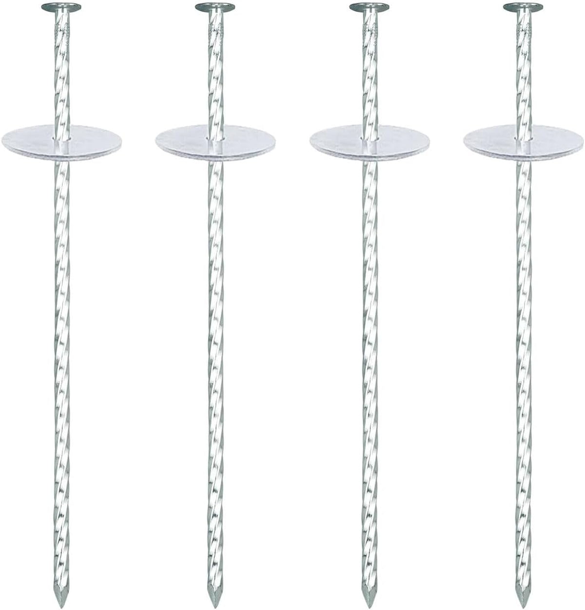 10 Inch Landscape Stakes, Galvanized Metal Garden Stakes, Landscape Edging Anchoring Spikes Stakes