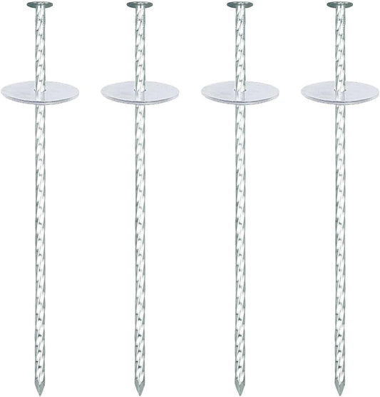 10 Inch Landscape Stakes, Galvanized Metal Garden Stakes, Landscape Edging Anchoring Spikes Stakes