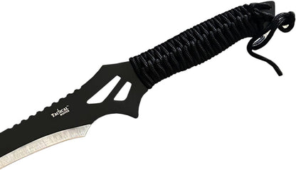 Sword Machete with Nylon Sheath and Lanyard Jungle Hunter Machete for Outdoor Adventure