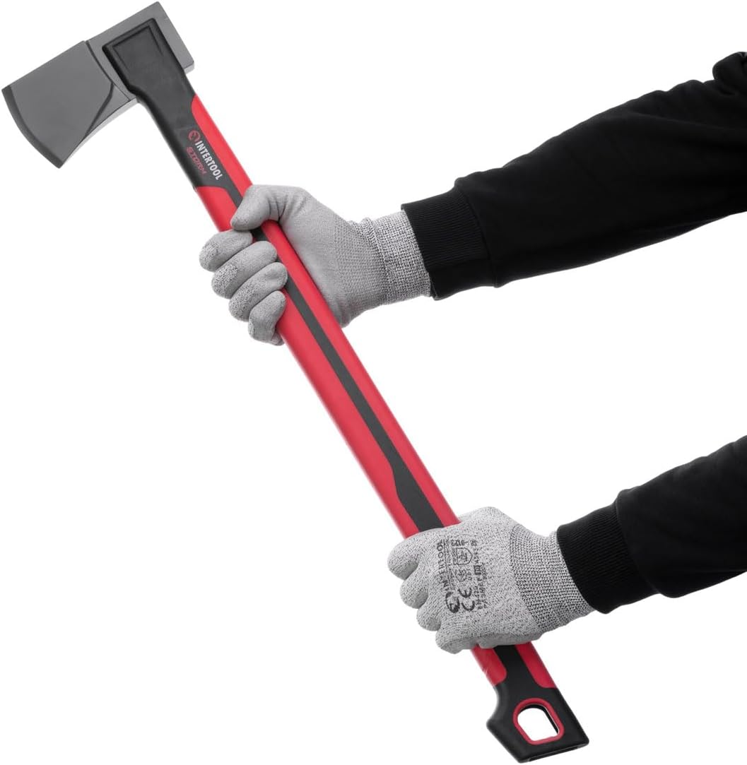 INTERTOOL 28” Chopping Axe, Tree Felling Ax Tool, Deeper Cuts, Wood Splitting, Kindling, Camp