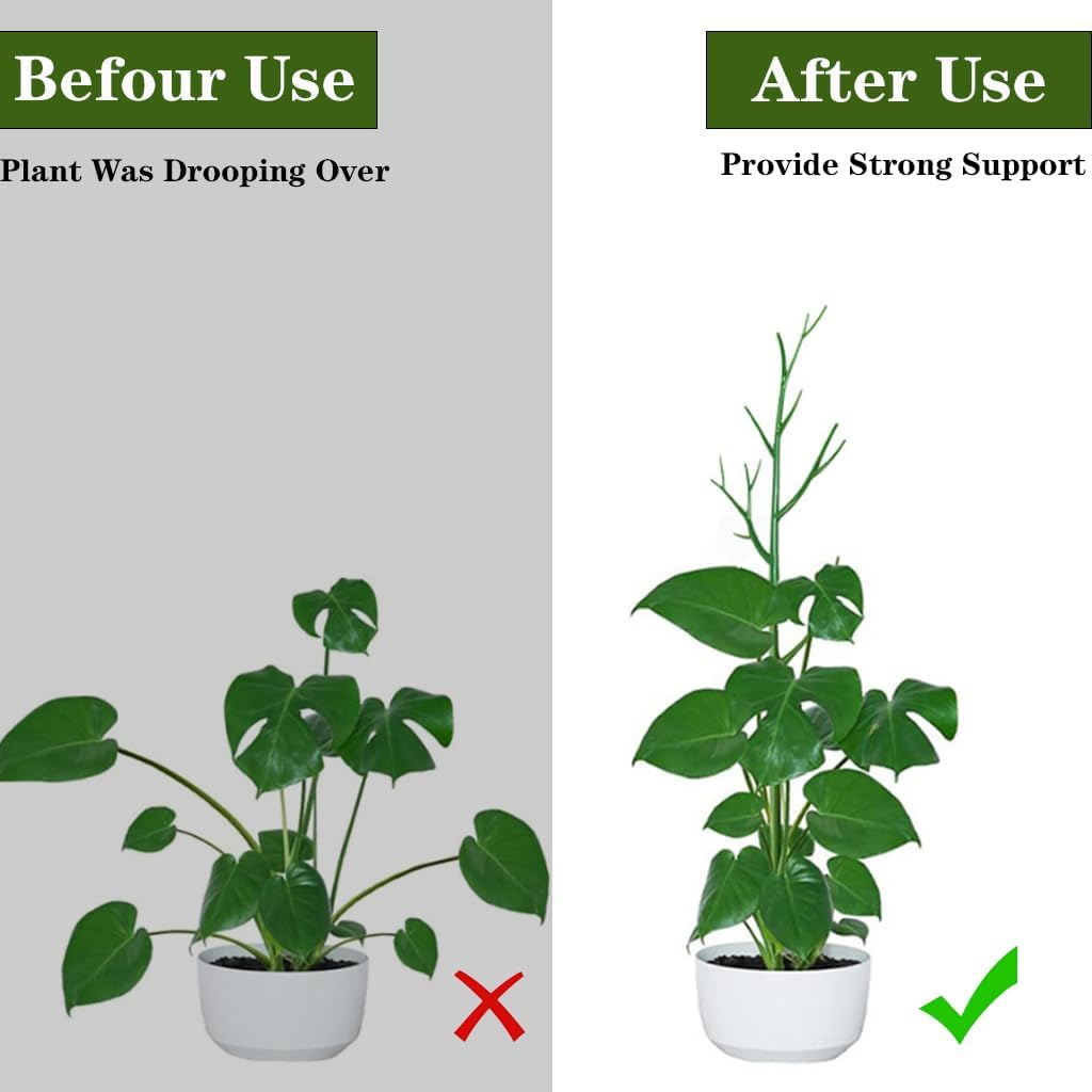 Monstera Plant Support Stakes, 8 Pack Stackable Garden Trellis Climbing Plant Support Structures